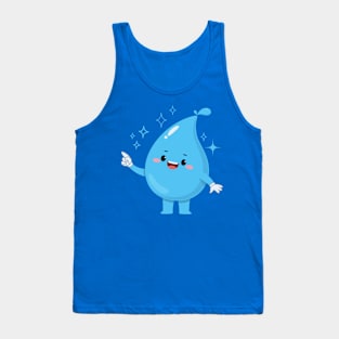 Water Droplets Tank Top